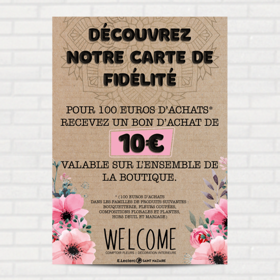 Affiche : " Welcome "